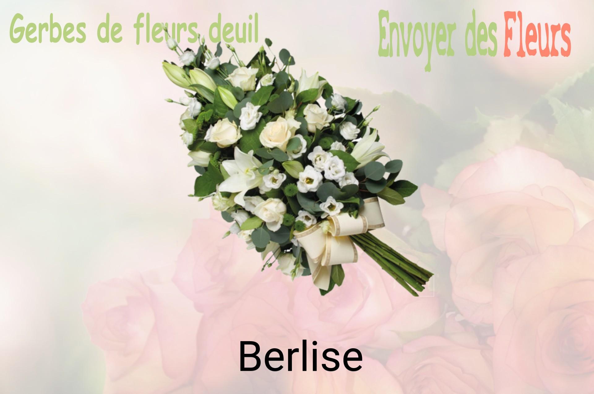 Gerbe de fleurs de deuil livrée à Berlise